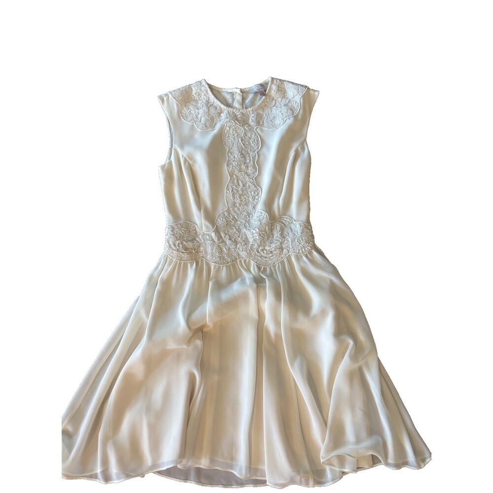Ted Baker London Zadie Lace Embellished Fit Flare Dress Ivory Cream Ted Baker 0